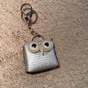 Silver Owl Keychain